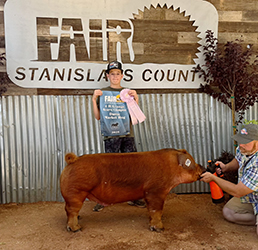 Dean Pombo
Reserve Champion 4-H Duroc Market Hog
Stanislaus County Fair 